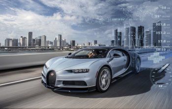 Хиперкарът Bugatti Chiron с непрекъснат дистанционен мониторинг