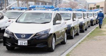 Nissan Leaf 2018-а вече и полицейски - видео 