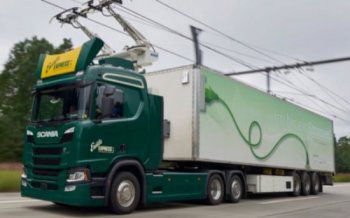 Хибридни влекачи на Scania ще ползват лира и жици като тролейбуси – видео 