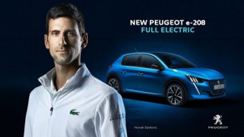 Нова рекламна кампания на PEUGEOT e-208 с Новак Джокович (Видео)