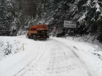 Близо 600 машини почистват пътищата в районите със снеговалеж