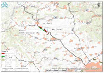 От 26 юни се спира движението по близо 5 км участък от пътя Калотина - Сливница
