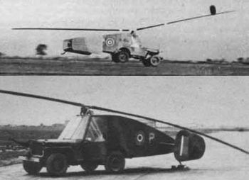 През 1943 г. в Англия разработват „летящия джип” Rotabuggy